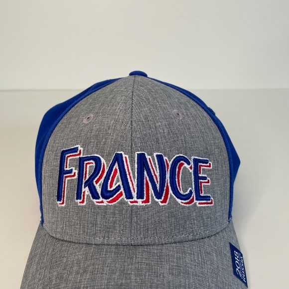 NEW France Hat Gray Blue World Cup Russia 2018 FIFA Soccer FFF Mens - Picture 2 of 10